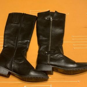 Black boots wore twice good condition black
